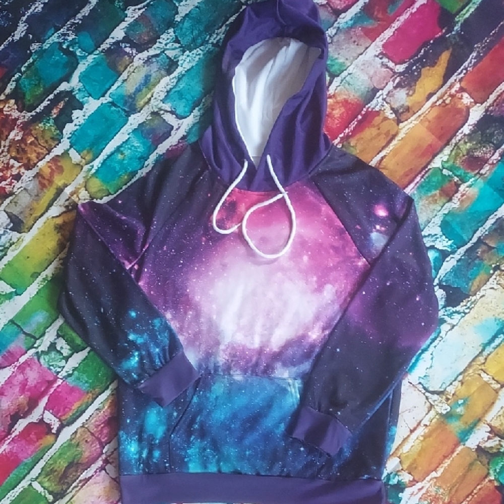 Galaxy Print Hoodie
